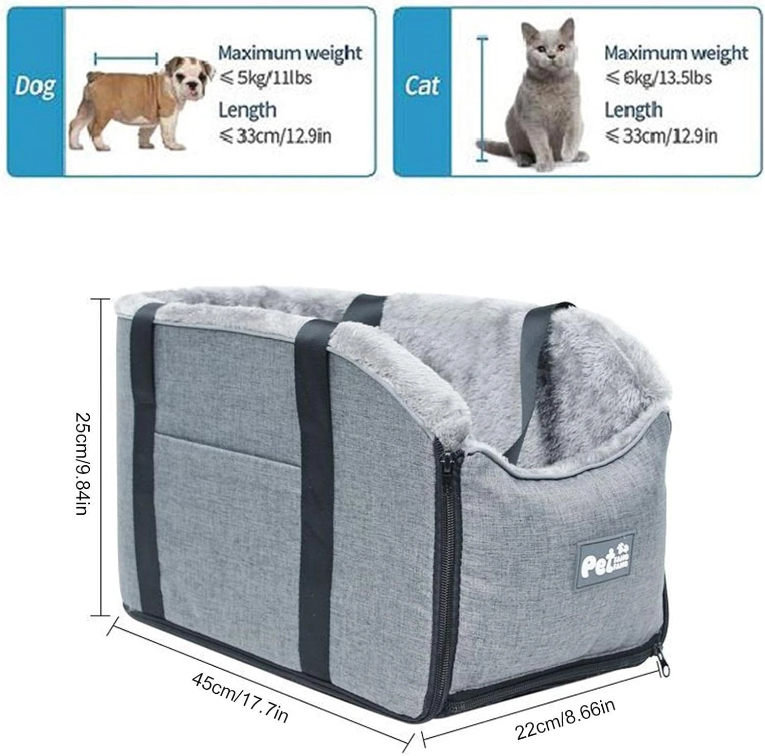 Luxury Plush Pet Travel Bed