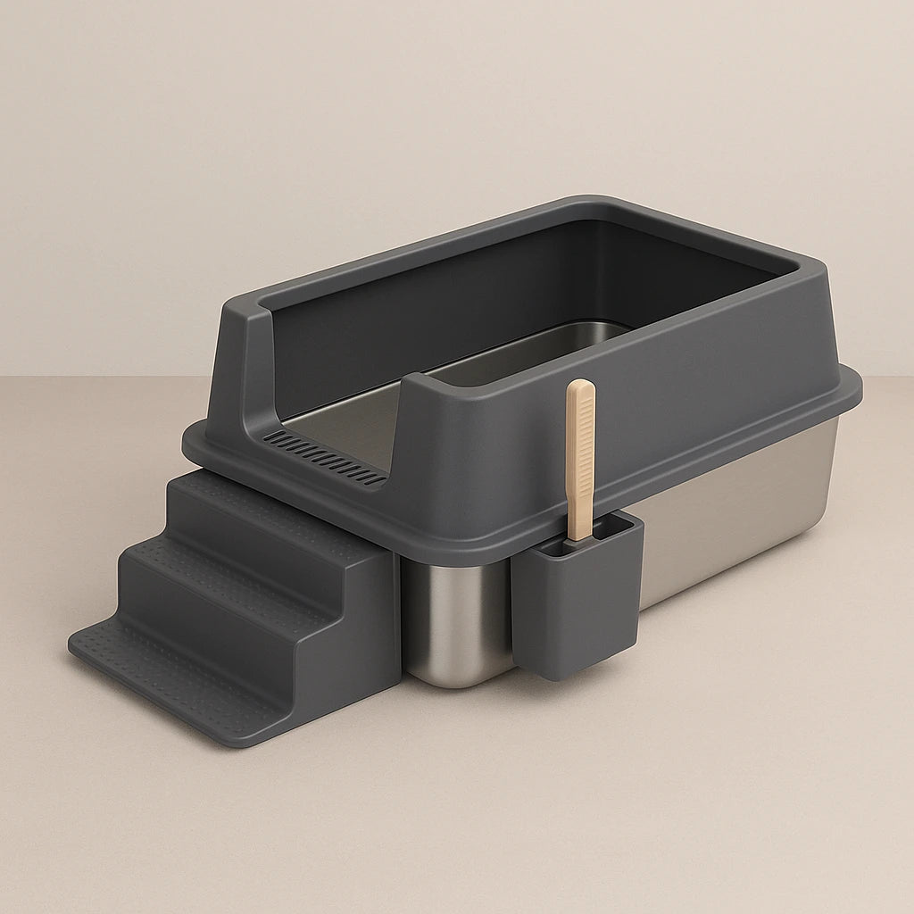 SmartPet_Open_Stainless_Steel_Litter_Box