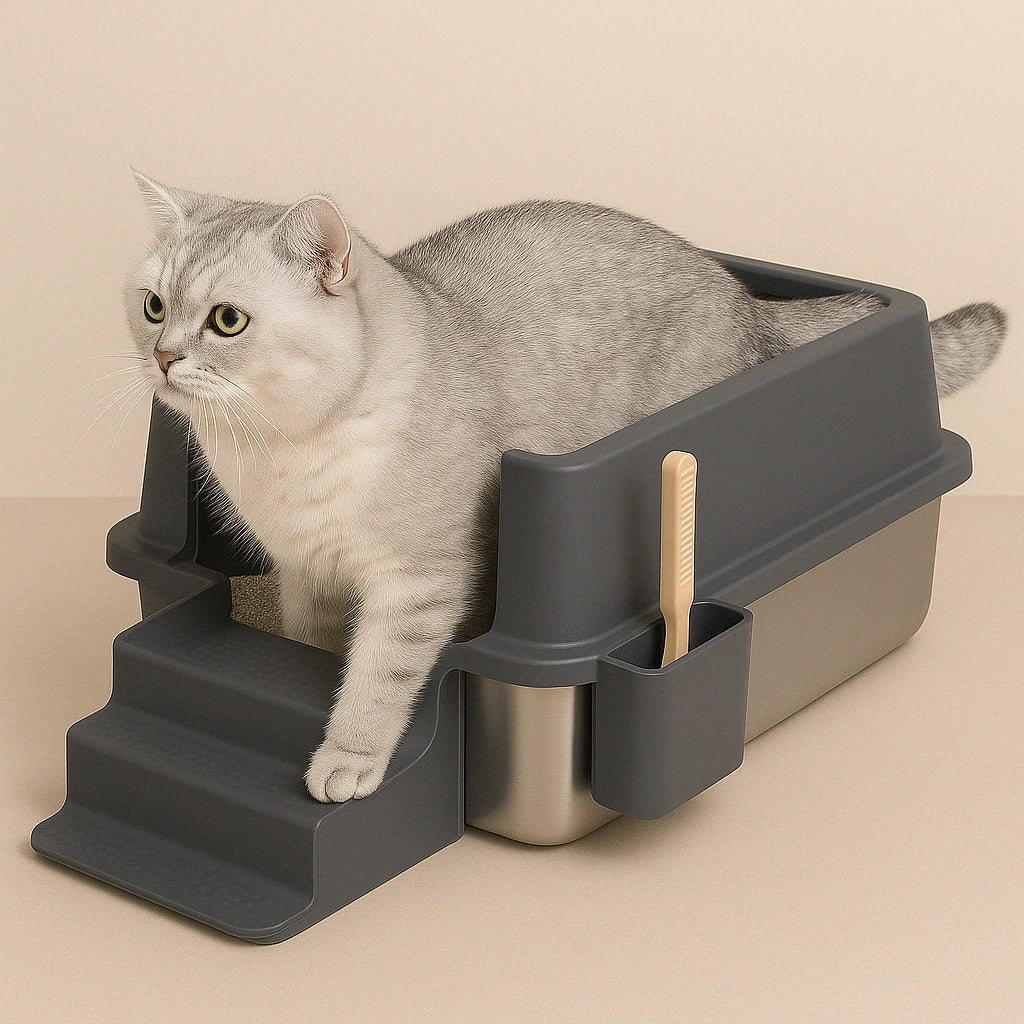 SmartPet_Open_Stainless_Steel_Litter_Box