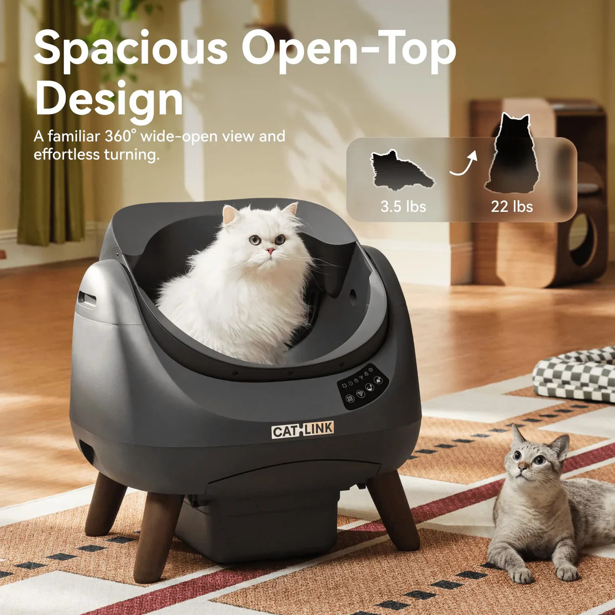 CATLINK Self-Cleaning Litter Box - Scooper Open-X