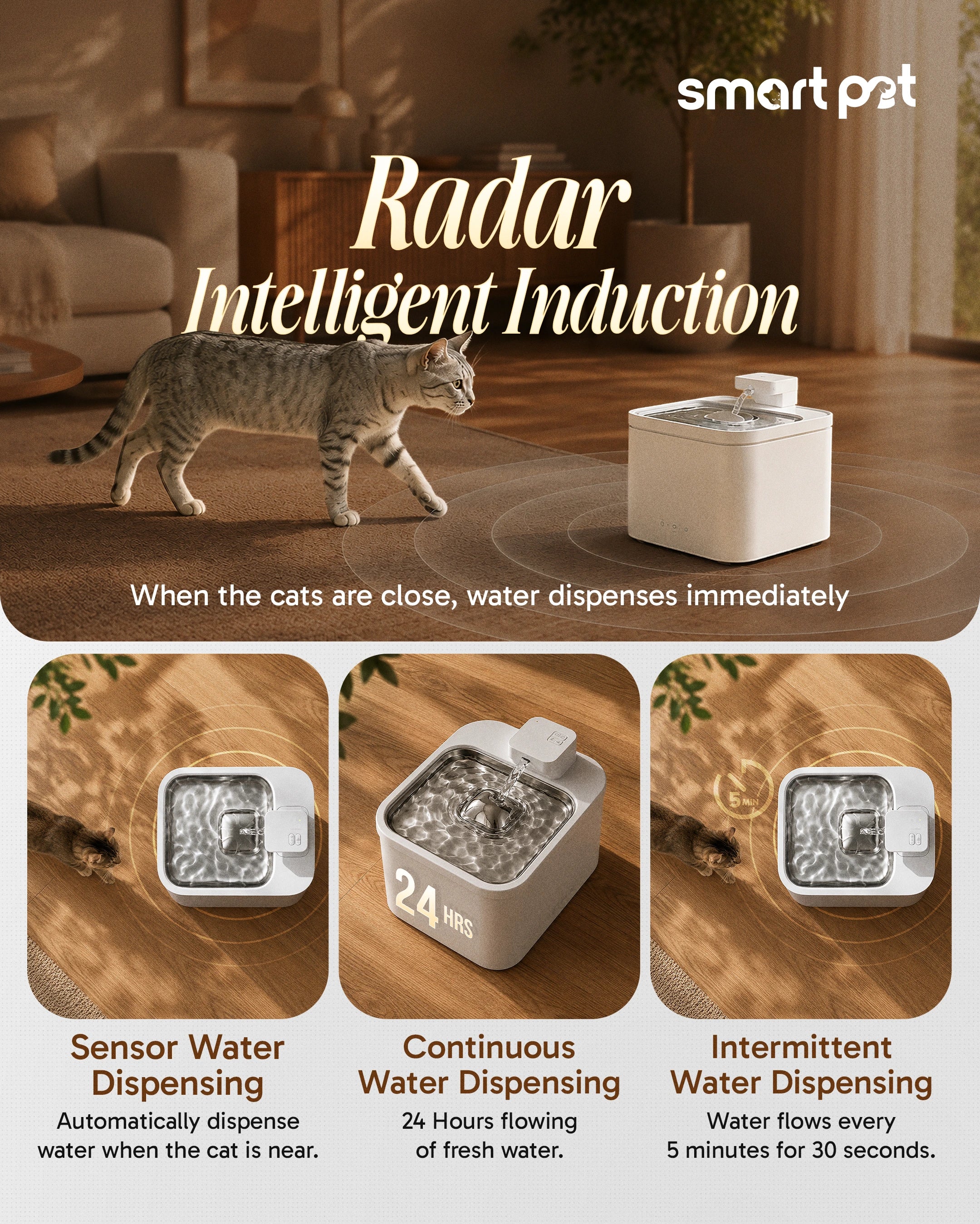 Companion Flow | Smart Water Fountain by Smart Pet