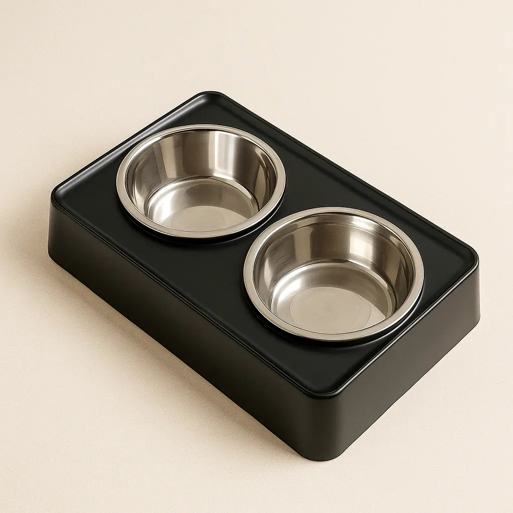 Dual Bowl Dog Feeder