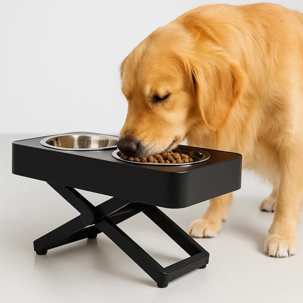 Dual Bowl Dog Feeder