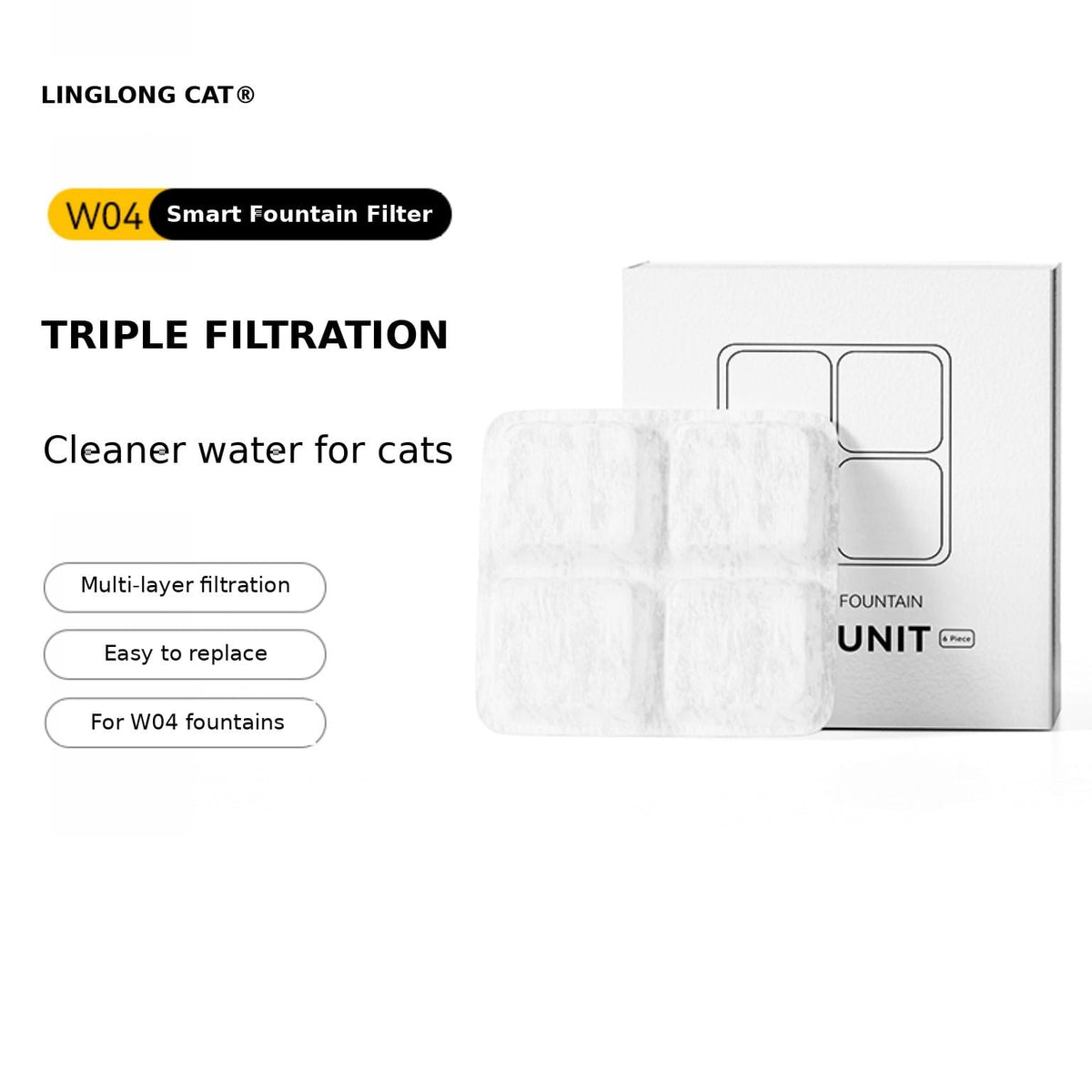 Companion Flow Water Fountain Filters | 6 pieces