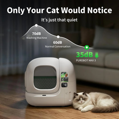 Purobot Max 3 Automatic Cat Litter Box | Pre-book Pass