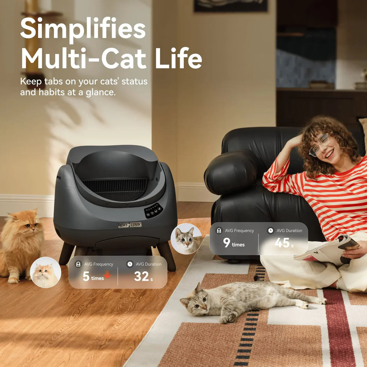 CATLINK Self-Cleaning Litter Box - Scooper Open-X