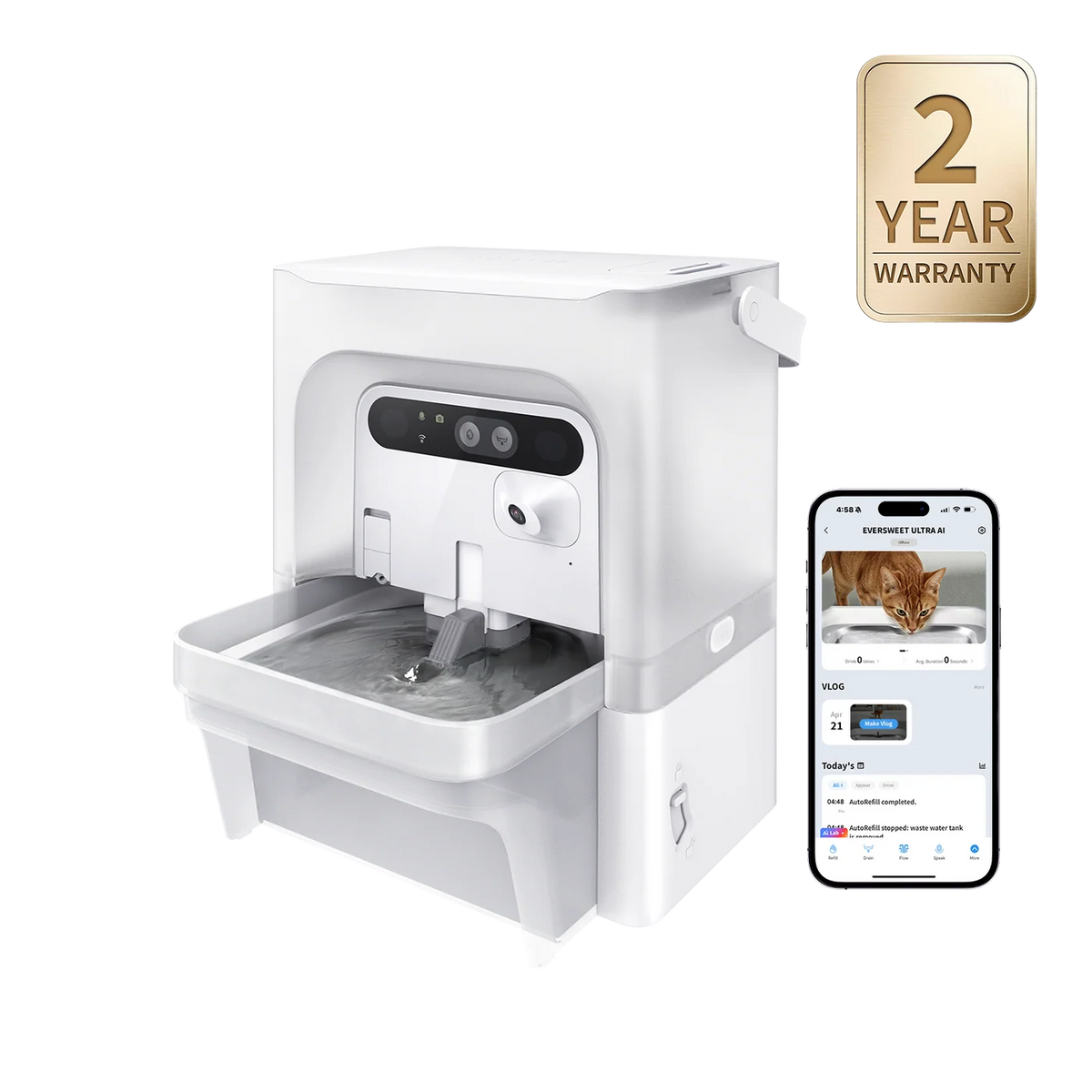 EverSweet Ultra with Camera Pet Water Fountain